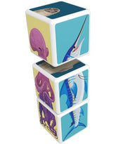 Cuburi magnetice Geomag - Animalele oceanului, 3 piese